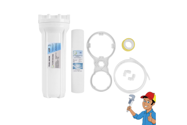 Membrane Housing (12 Inch) & Classic Membrane (Connecters, Teflon Tape, Flow Restrictor) With Installation Service